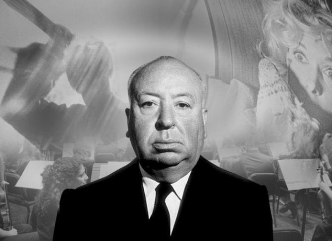 Na slici se nalazi Alfred Hičkok.