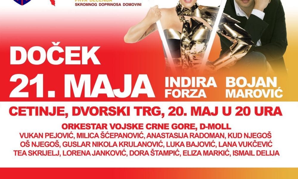 Crnogorska kulturna mreža CKM večeras od 20 sati na Dvorskom Trgu na Cetinju organizuje Doček Dana nezavisnosti, navodi Cdm. Tom prilikom u Prijestonici nastupaju Orkestar Vojske Crne Gore, KUD “Njegoš” i učenici Osnovne škole “Njegoš”.