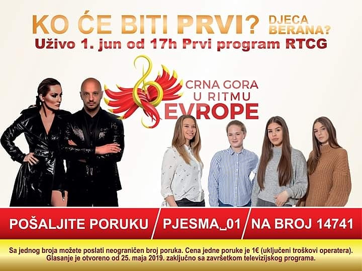 na slici se nalazi poster za ritam Evrope