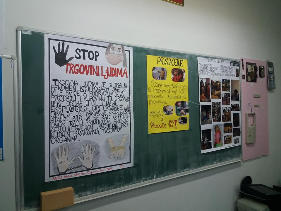 Održan ogledni čas o trgovini ljudima