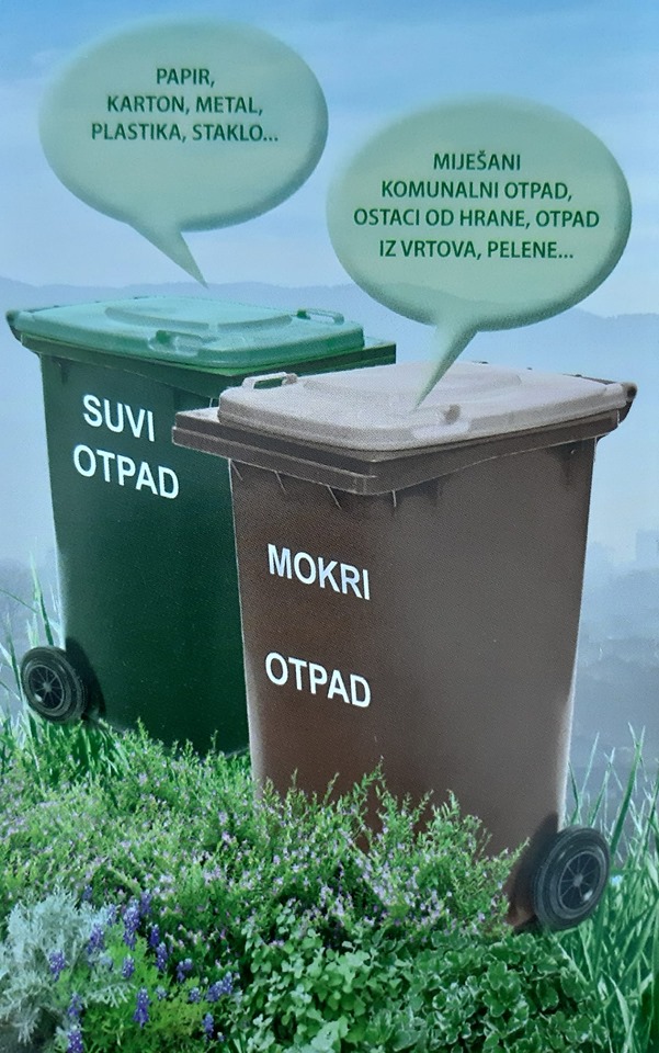 Dio MZ “Dolac” dobija kante za suvi i mokri otpad