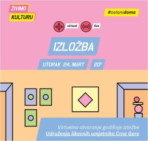 Večeras virtuelno otvaranje tradicionalna izložba ULUCG