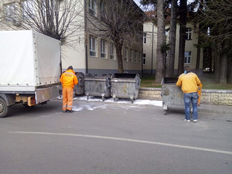 Dezinfekcija prostora ispod kontejnera