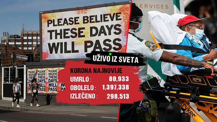 Više od 80 hiljada mrtvih u cijelom svijetu