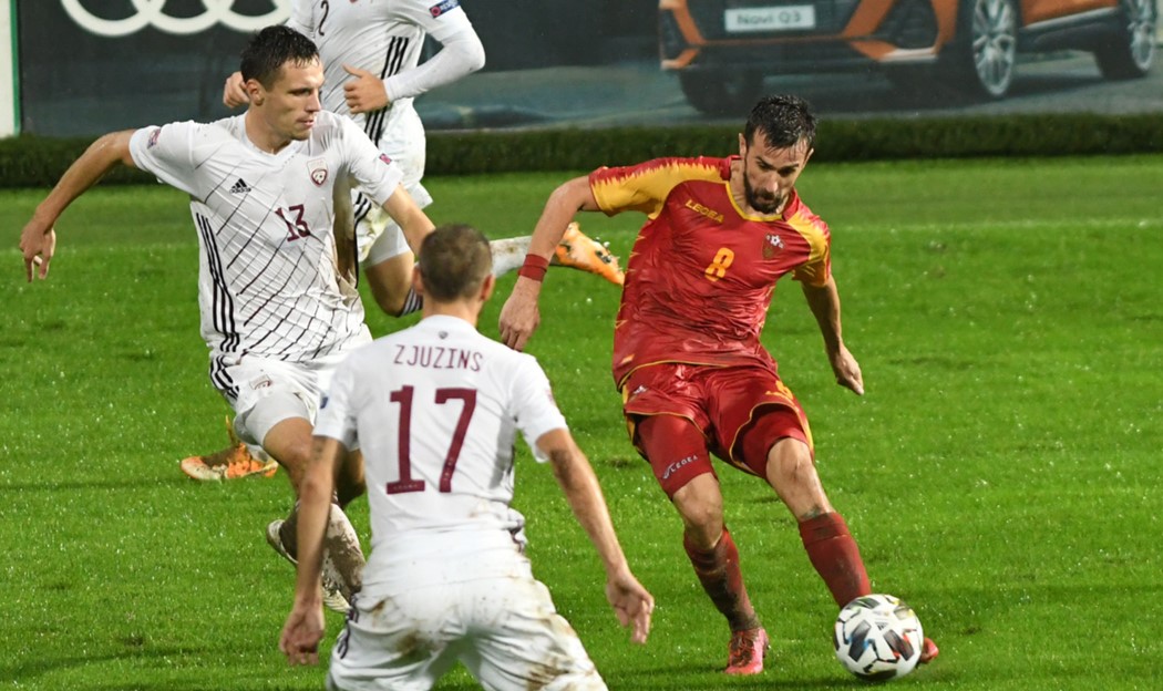 Crna Gora, Letonija, fudbal