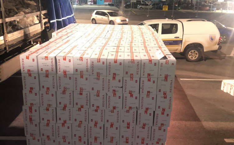 cigarete, zaplijena, BIH, državljanin CRne GOre