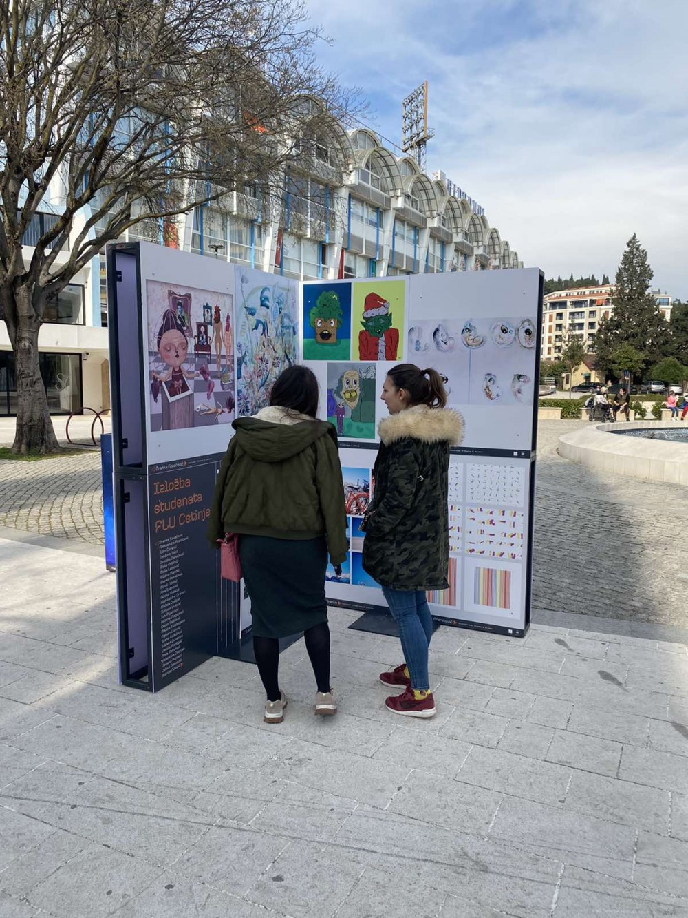 Stvaralaštvo studenata FLU na Argentinskom trgu u Podgorici