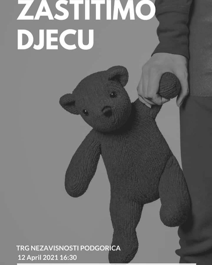 protest, Podgorica,, nasilje, djeca, plišane igračke