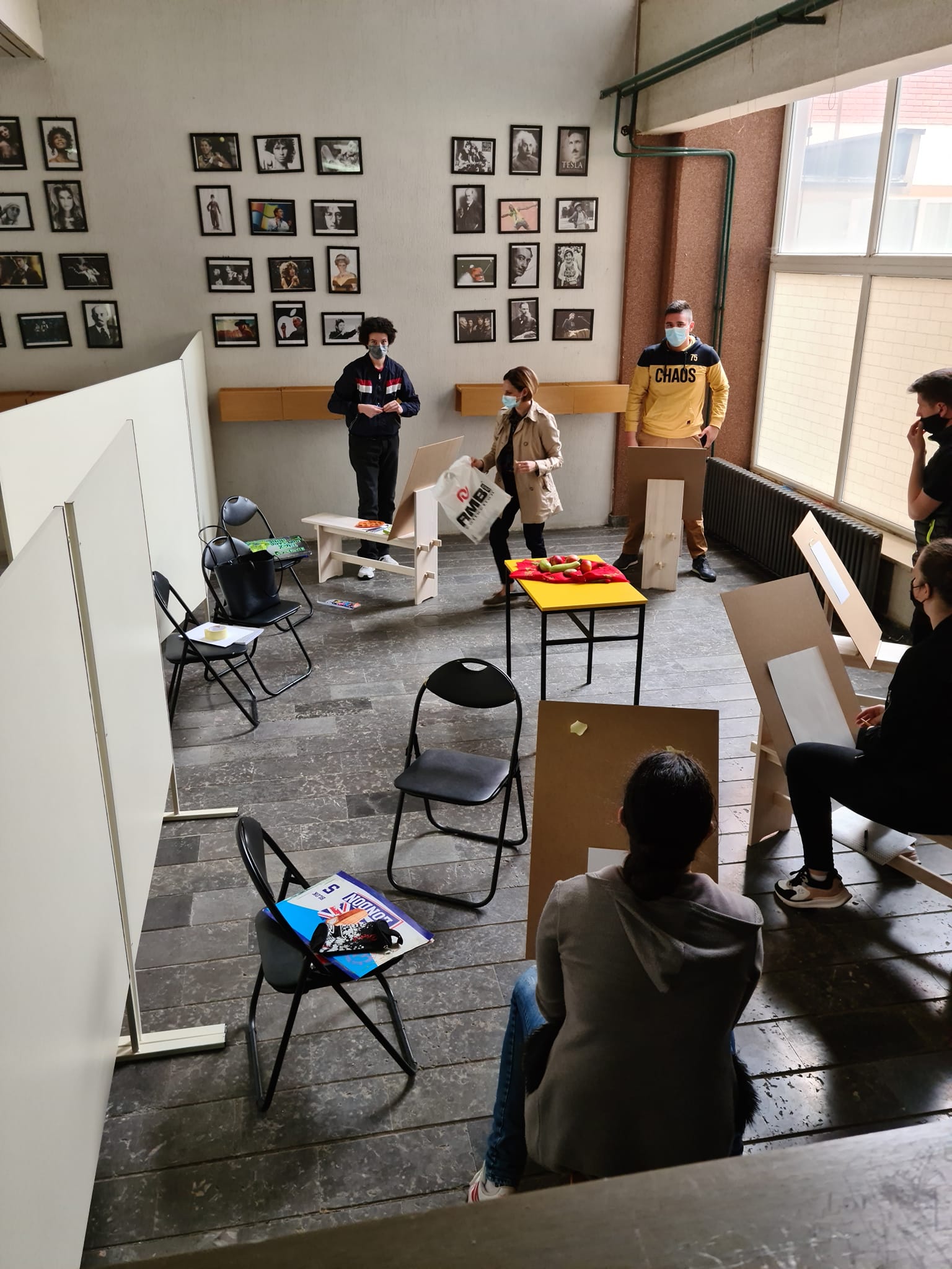 Likovni atelje u holu beranske Gimnazije