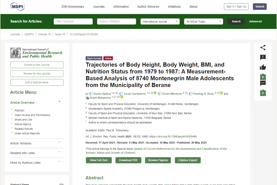 Bolji životni standard utiče da Crnogorci budu viši, Beranci osamdesetih bili ispod prosjeka