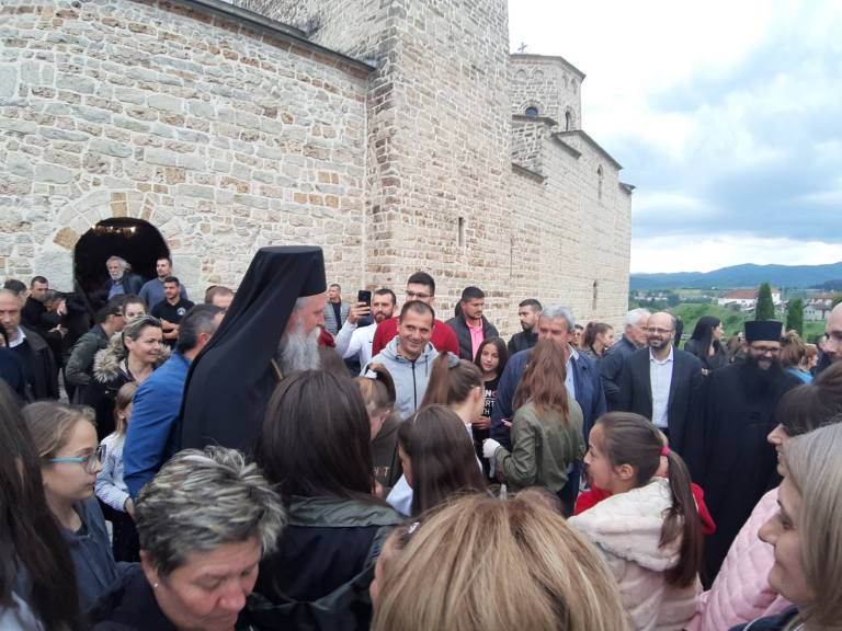 U Beranama doček za mitropolita Joanikija