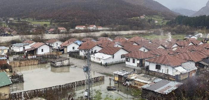 Poplavljeno naselje u Beranama