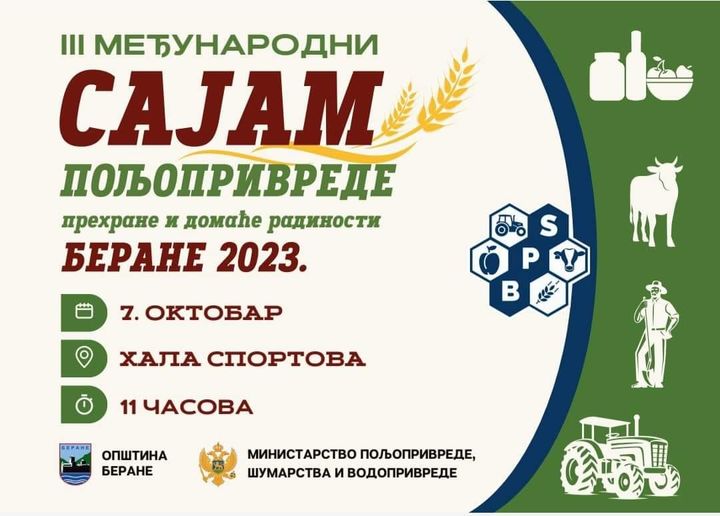 III međunarodni sajam poljoprivrede, prehrane i domaće radinosti-Berane 2023
