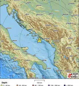 Zemljotres uznemirio region, osjetio se i u Crnoj Gori