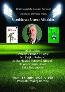 Berane domaćin promocije knjiga Branislava Brana Milačića