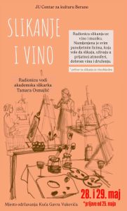 “Slikanje i vino” u Beranama: Prijave u toku