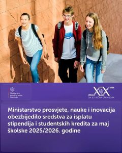 Počela isplata studentskih kredita i stipendija za maj