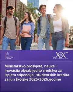 Počinje isplata stipendija i studentskih kredita za jun