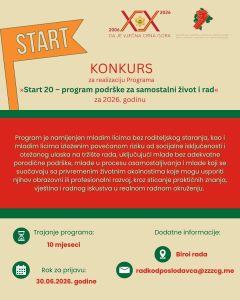 ZZZCG pokreće program Start 20