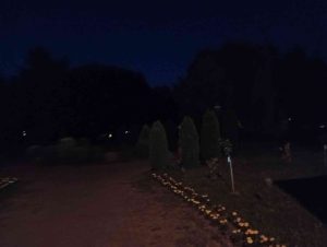 Park u mraku bez rasvjete