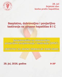 IJZCG organizuje besplatno testiranje na hepatitis B i C