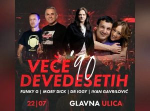 Berane vraća duh devedesetih: Funky G, Moby Dick, Dr Iggy i Ivan Gavrilović 