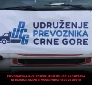Prevoznici najavljuju novo poskupljenje usluga