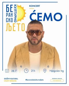 Veliki koncert na Njegoševom trgu 28. jula
