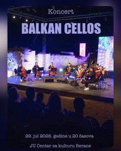 Večeras koncert ansambla „Balkan cellos“ 
