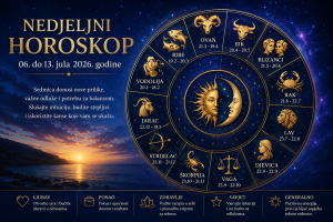 Nedjeljni horoskop od 06. do 13. jula 2026. godine