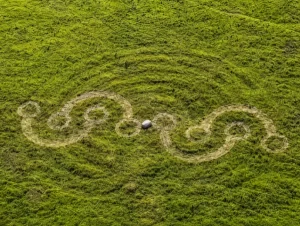 Durmitor ukrašen monumentalnim travnatim piktogramima