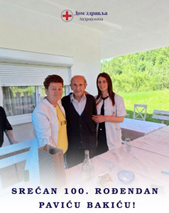 Stogodišnjem Andrijevičaninu uručene čestitke