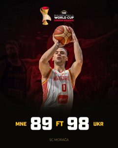 Poraz košarkaša Crne Gore od Ukrajine u Morači