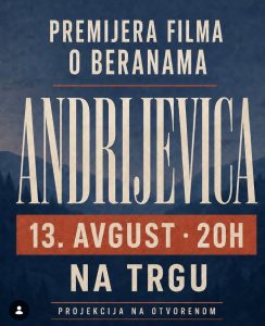 Filmsko veče pod otvorenim nebom  13. avgusta u Andrijevici