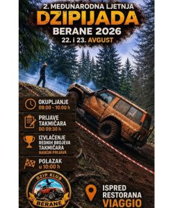 Međunarodna džipijada Berane, 22. i 23. avgust