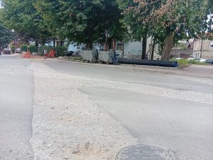 Rupe ostale nakon radova u Trinaestojulskoj ulici 