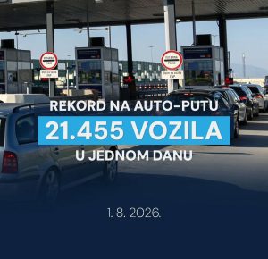 Auto-put oborio rekord: Za 24 sata prošlo 21.455 vozila