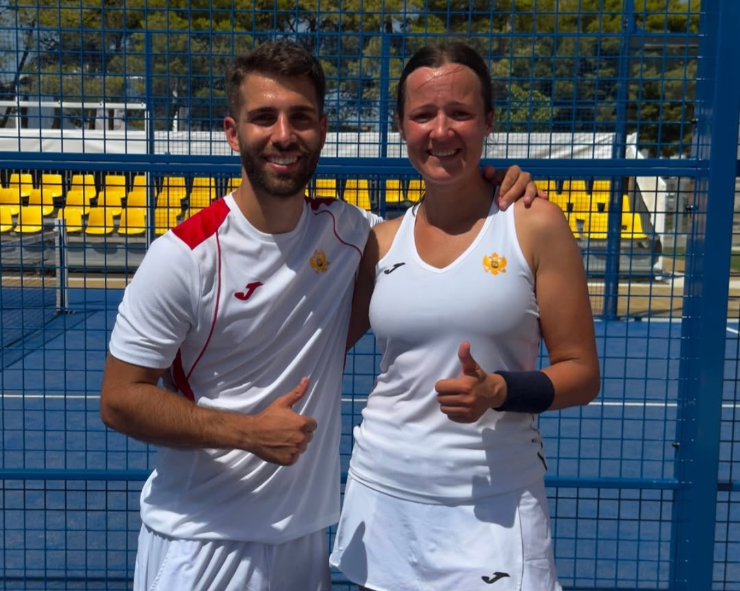 Ivanka Simonovic i Djanluka Pelonci miks dubl padel reprezentacija Crne Gore Mediteranske igre Taranto