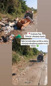 Lokacija Gradinsko Polje potpuno očišćena od otpada
