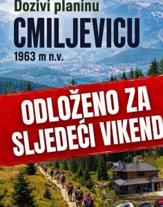 Odložen pohod “Doživi Cmiljevicu”