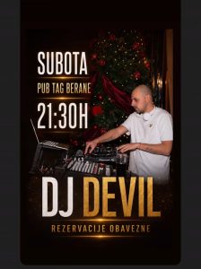 DJ Devil večeras u Pub Tagu Berane