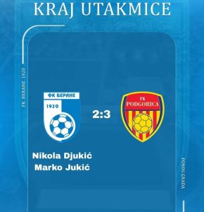 FK Podgorica odnio bodove iz Berana