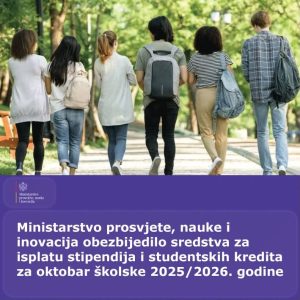 MPNI isplaćuje oktobarske stipendije i kredite