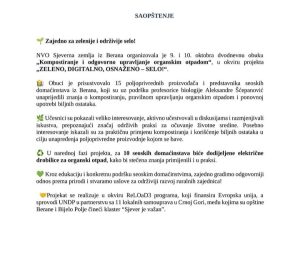 Održana obuka o kompostiranju u Beranama