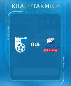 Jedinstvo deklasiralo Berane u gostima – 5:0