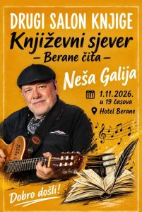 Neša Galija otvara Drugi salon knjige 1. novembra