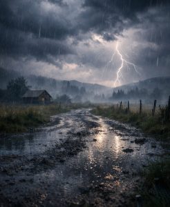 Meteo Berane: Kiša, pljuskovi i grmljavina